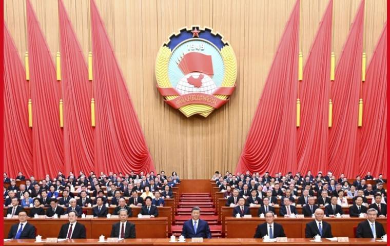 全国政协十四届四次会议在京开幕 习近平等党和国家领导人到会祝贺